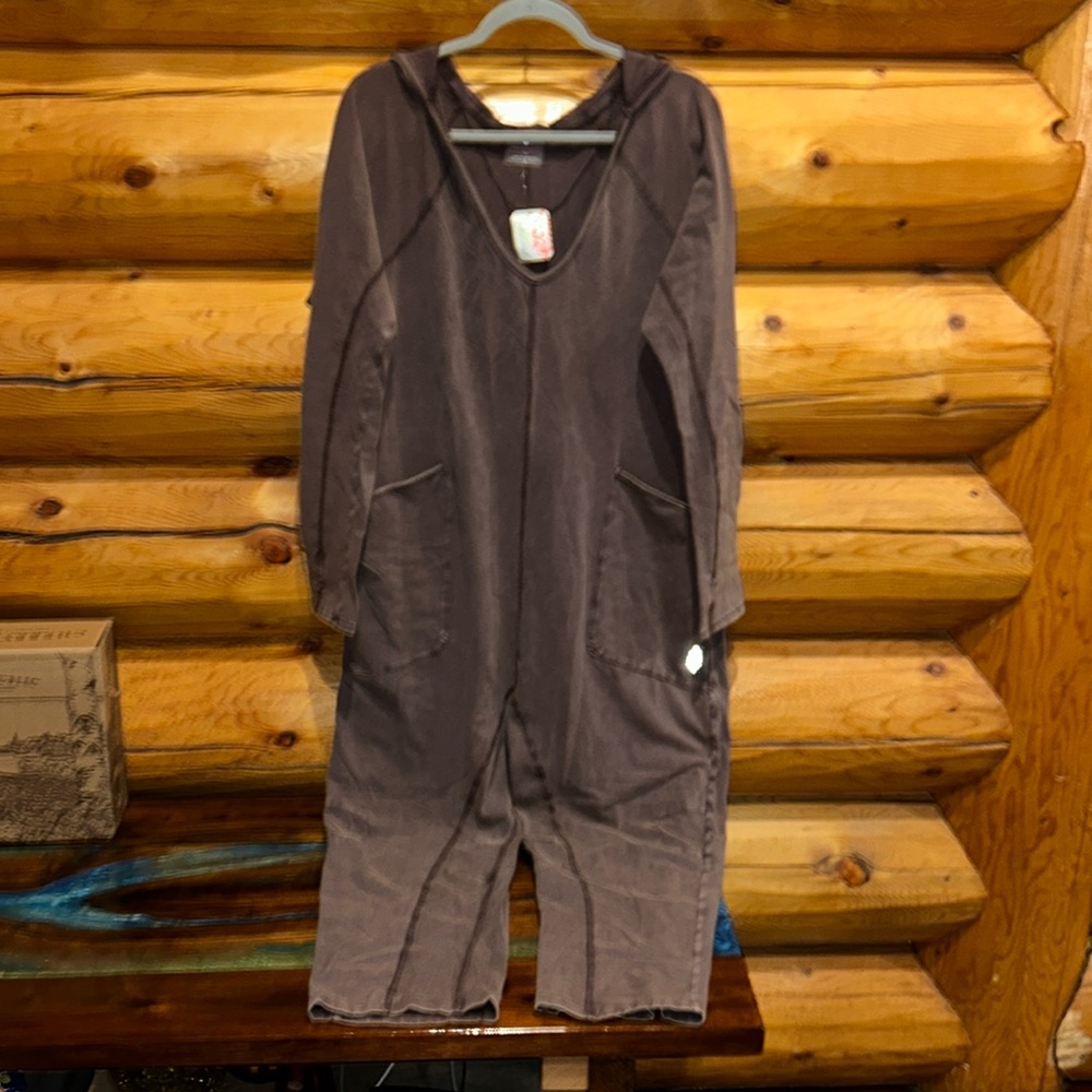 Free People NWT Hot Shot Long Sleeve Onesie Size XS, S, M & L in Dark Espresso - Picture 5 of 12